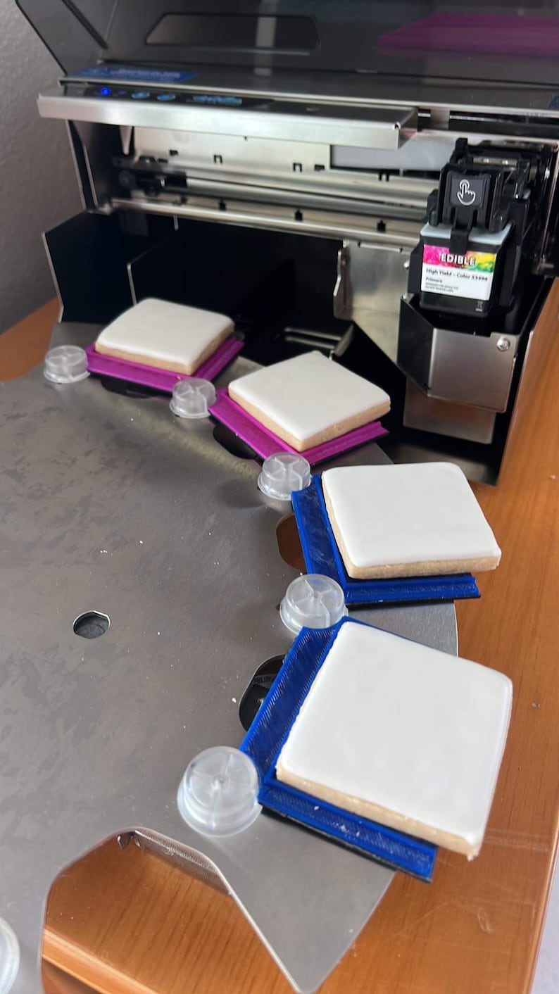 Eddie Edible Cookie Printer Small Square Adapter for Round Pegs Tray