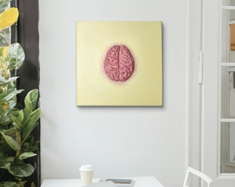 Anatomical Brain - Brain painting - Medical Art - medical painting - neurology art - anatomy art