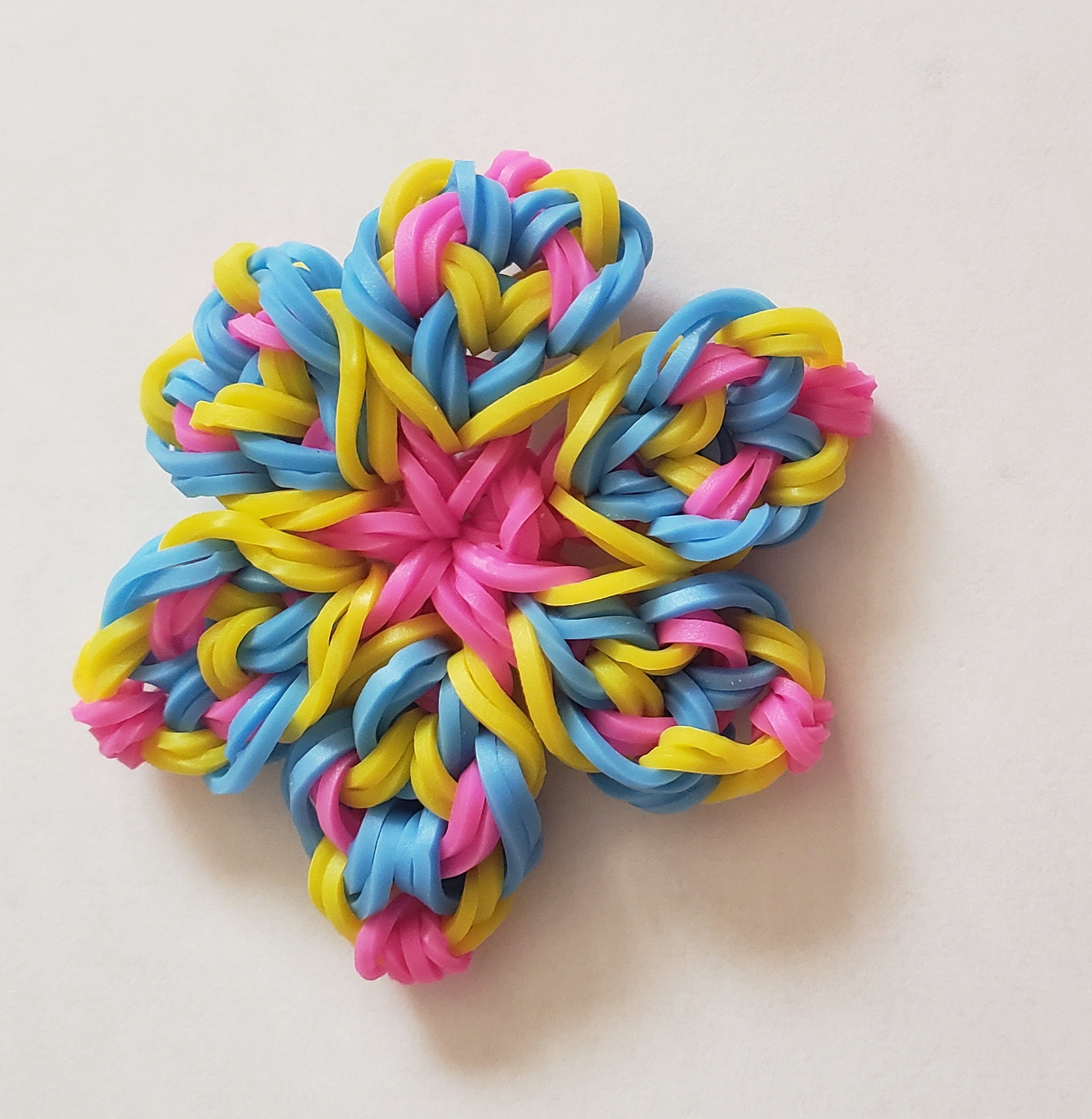 LGBTQ+ Pride Flags Inspired Rainbow Loom Flower Charms - Also Available As A Keychain!