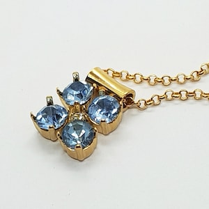 1 pcs empty pendant base, crystal Swarovski ss29 1088, plated brass connector bezel decorated 1 crystal, without loops, hole 3mm