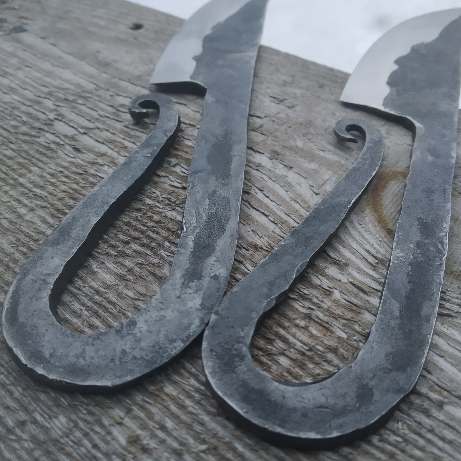 Custom Blacksmith Knife Bushcraft Tool Handmade Knives Etsy