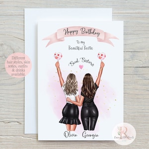 Alles Gute zum Geburtstag Bestie Karte Beste Freundin Geburtstagskarte Personalisierte Geburtstagskarte Soul Sister Karte Besondere Geburtstagskarte Alles Gute zum Geburtstag Karte