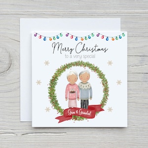 Großeltern Weihnachtskarte Oma und Opa Weihnachtskarte Weihnachtskarte für Großeltern Weihnachtskarte Frohe Weihnachten Großeltern