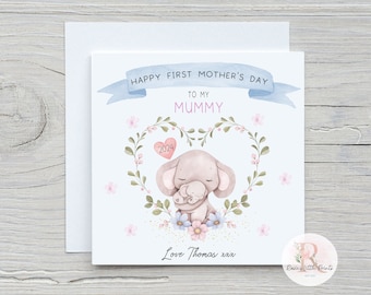 First Mothers Day card Happy Mothers Day card Happy Mother's Day card First Mother's Day Mummy card Mum card First Mothers Day card