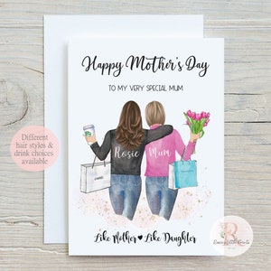 Moederdagkaart Happy Mothers Day Special Mum Happy Mothers Day Gepersonaliseerde Moederdagkaart Special Mum-kaart Moederdagkaart