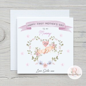 Eerste Moederdagkaart Happy Mothers Day-kaart Happy Mother's Day-kaart Eerste Moederdagkaart Mummiekaart Mumkaart First Mummy Day-kaart