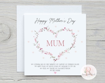 Schöne Muttertagskarte Sentimentale Muttertagskarte Alles Gute zum Muttertag 2018 Muttertagskarte Muttertagskarte Muttertagskarte für Mama Karte für Mama