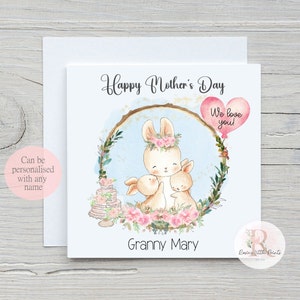 Tarjeta del día de la madre Feliz día de la madre Tarjeta del día de la madre para la abuela Tarjeta para la abuela del día de la madre Tarjeta para la abuela Feliz día de la madre Tarjeta para la niñera