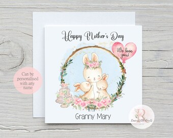 Mothers Day card Happy Mother's Day Mother's Day Gran card Mother's Day Granny card Card for Grandmother Happy Mothers Day Nanny card