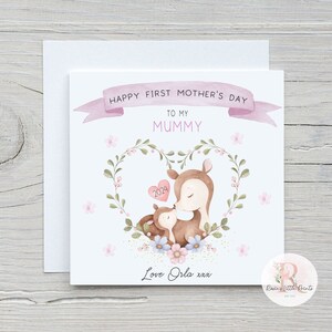 Eerste Moederdagkaart Happy Mothers Day-kaart Happy Mother's Day-kaart Eerste Moederdagkaart Mummiekaart Mumkaart First Mummy Day-kaart
