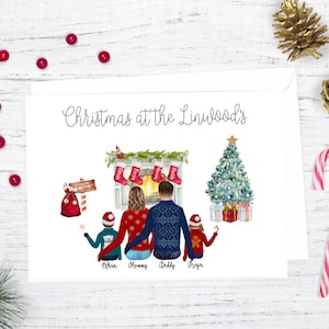 Cartões de Natal personalizados para a família; Cartões de Natal com retratos de família; Cartões de Natal personalizados; Cartões de Natal personalizados; Cartões de Natal