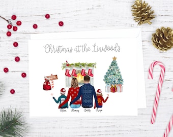 Personalised Family Christmas cards; Family portrait Christmas cards; Personalised Christmas Cards; Custom Christmas cards; Christmas Cards