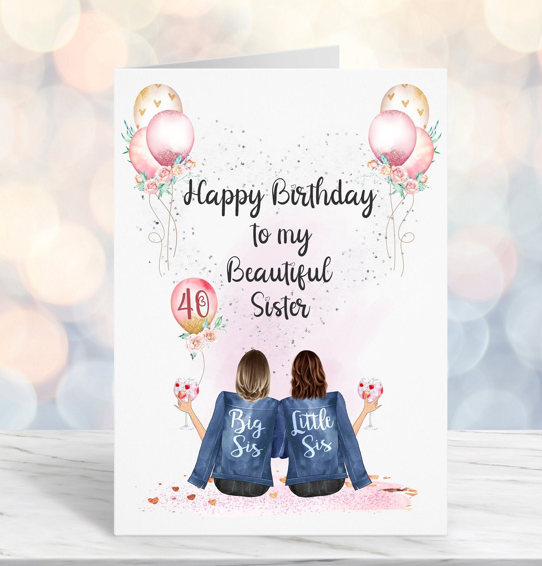 Happy Birthday Bestie Card Best Friend Birthday Card - Etsy Sweden