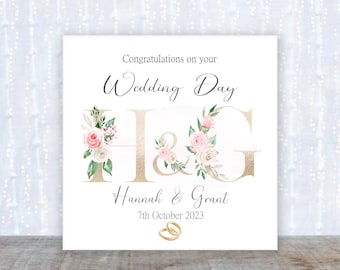 Hochzeitskarte; Hochzeitsautokarte; Personalisierte Hochzeitskarte; Mr & Mrs Hochzeitskarte; Individuelle Hochzeitskarte; Herzlichen Glückwunsch zu Ihrer Hochzeitskarte