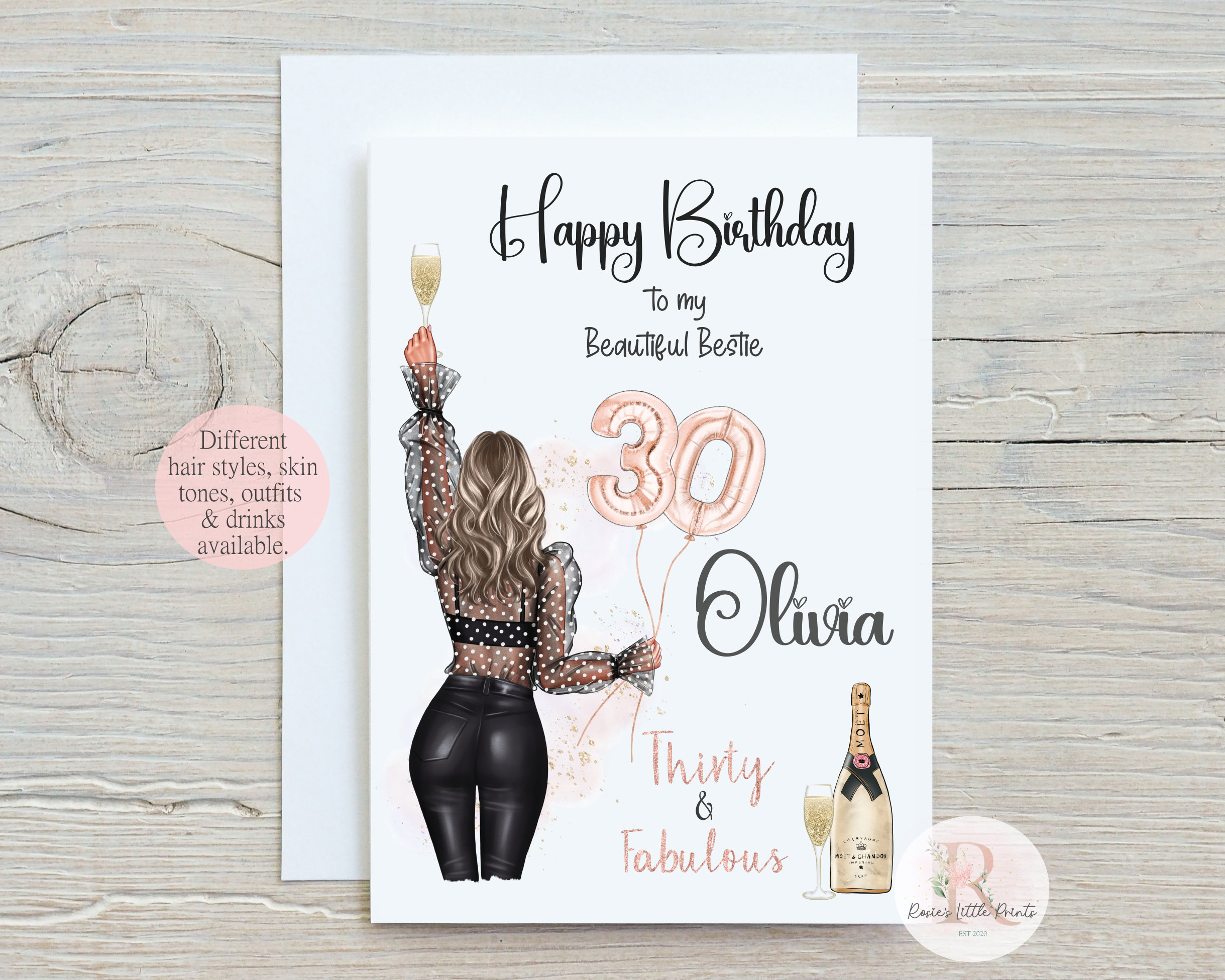 Biglietto pop-up per il 30 compleanno, biglietto di compleanno, regalo