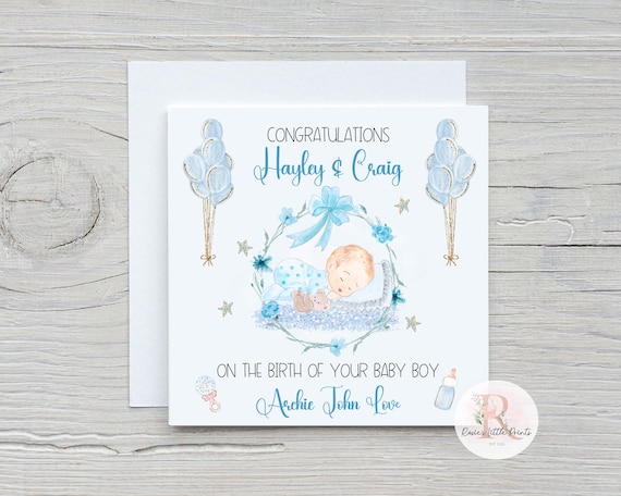 Biglietto di Auguri Nascita (Bimbo) – ON Grafica – Wedding and event