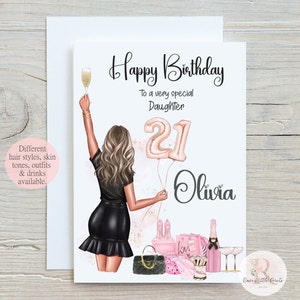 21e verjaardagskaart voor haar Gefeliciteerd met je 21e verjaardag 21 21e verjaardag bestie 21e verjaardag meisje Proficiat met je verjaardag bestie 21e verjaardag Dochter
