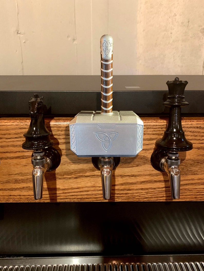 Mjolnir thor's Hammer 3D Printed Beer Tap Handles Etsy