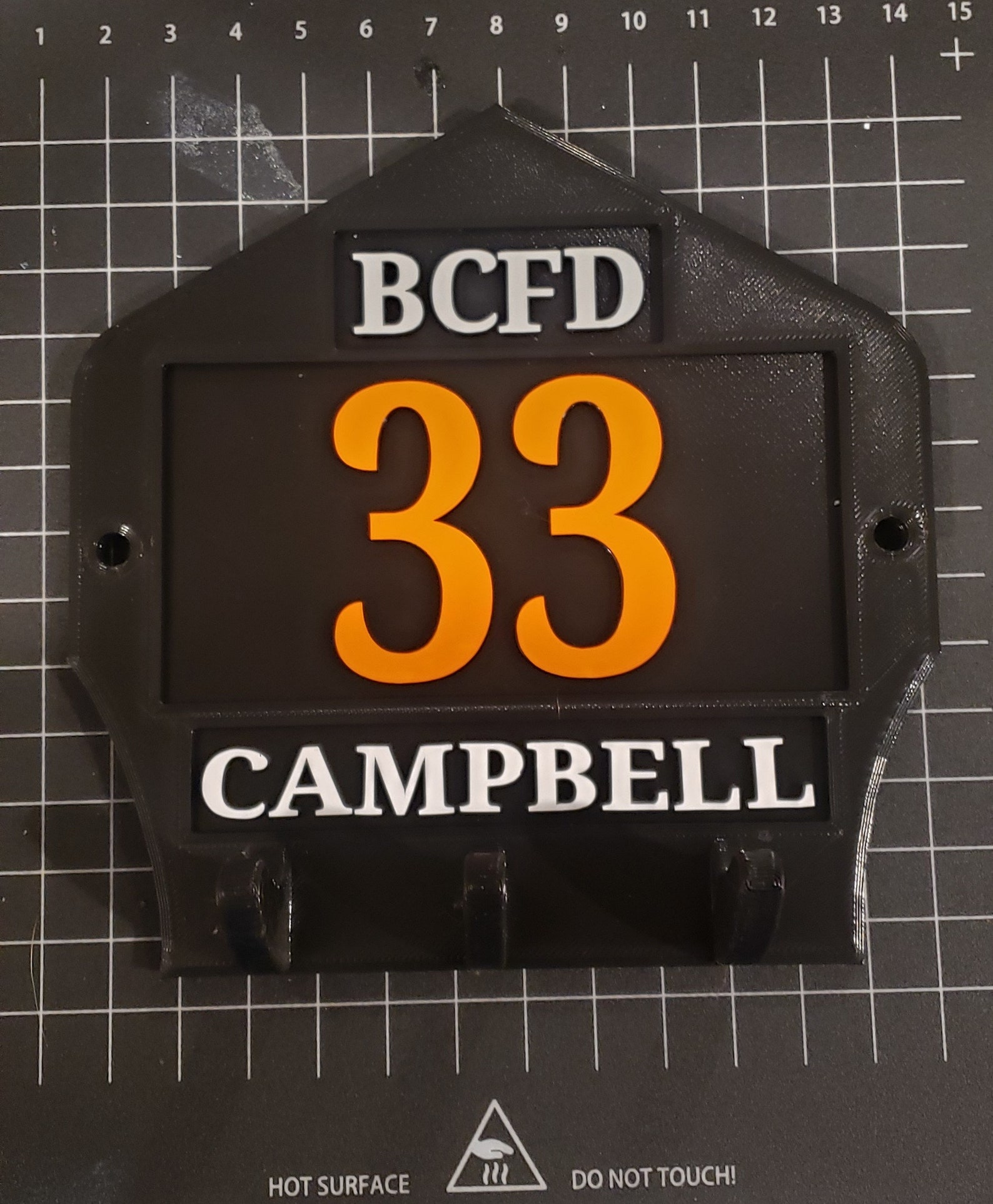 Firefighter helmet shield hanger for wall or locker Etsy