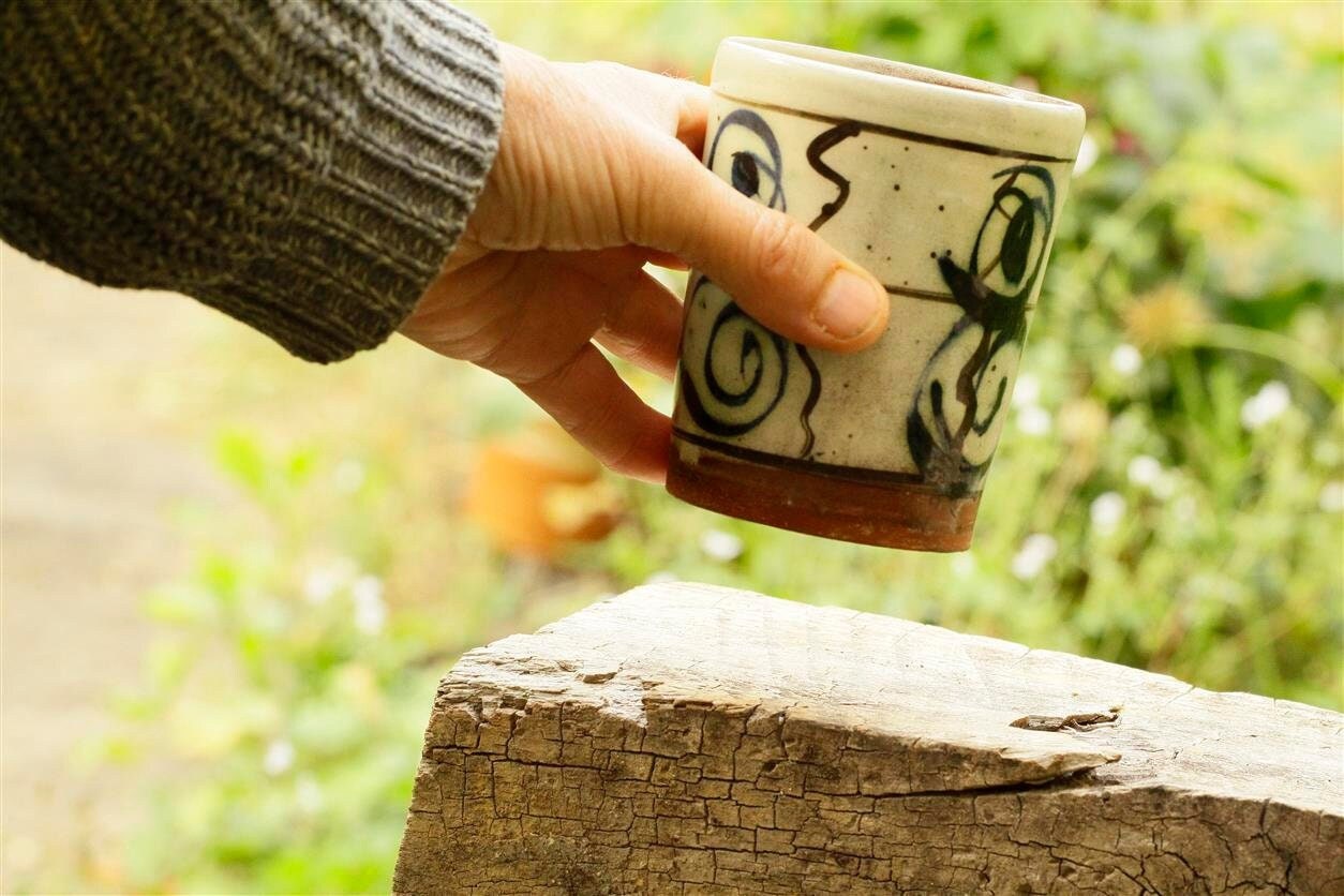 Whizz et Tourbillon - Bécher en Poterie Fait à La Main