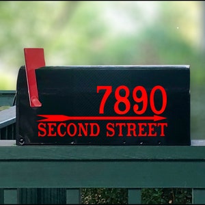 MAILBOX LETTERS Vinyl Sticker Decal Mail Box Lettering per Letter 