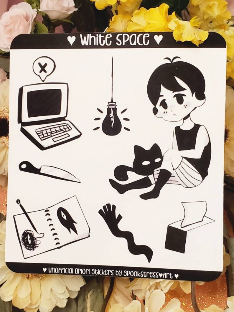 Omori Sticker Sheet Basil's Garden White Space Vinyl Etsy