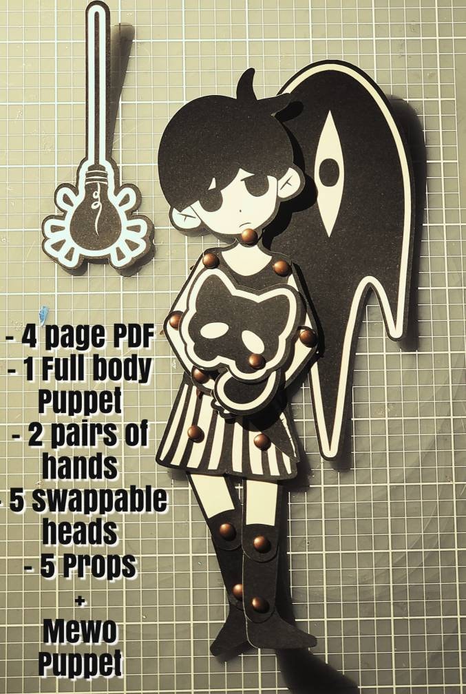 Digital PDF OMORI Paper Puppet 