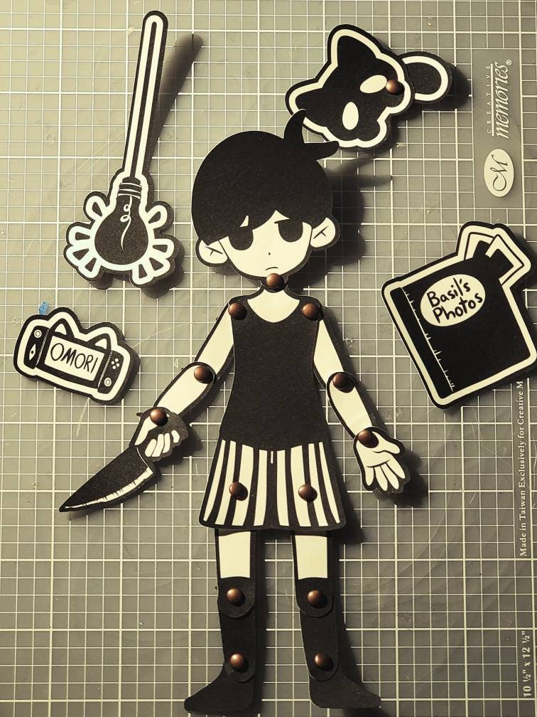 Digital PDF OMORI Paper Puppet 