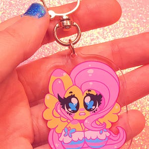 MLP Fluttershy Cutie Keychains | 2in Acrylic