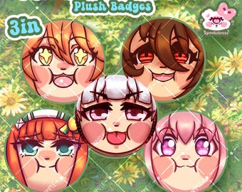 Umamusume Plush Badges | 75mm Pretty Derby