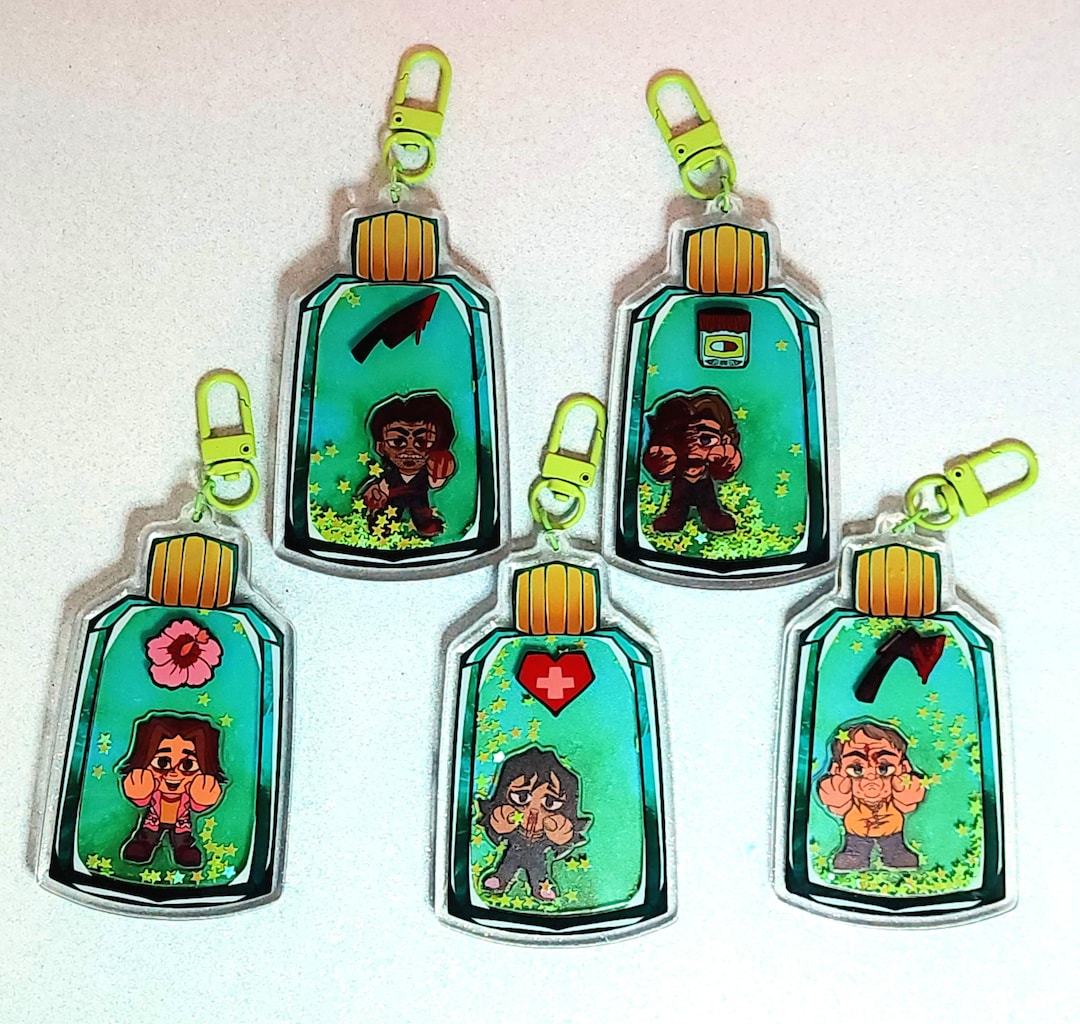 Mouthwashing アクリルキーホルダー ステッカー セット MOUTHWASHING Keychains + Stickers, Anya, Curly, Daisuke, Swansea