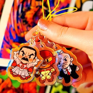 Invinciblez Phone Charm Chibis W2 | 1.5in Rainbow Acrylic
