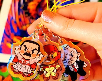 Invinciblez Phone Charm Chibis W2 | 1.5in Rainbow Acrylic