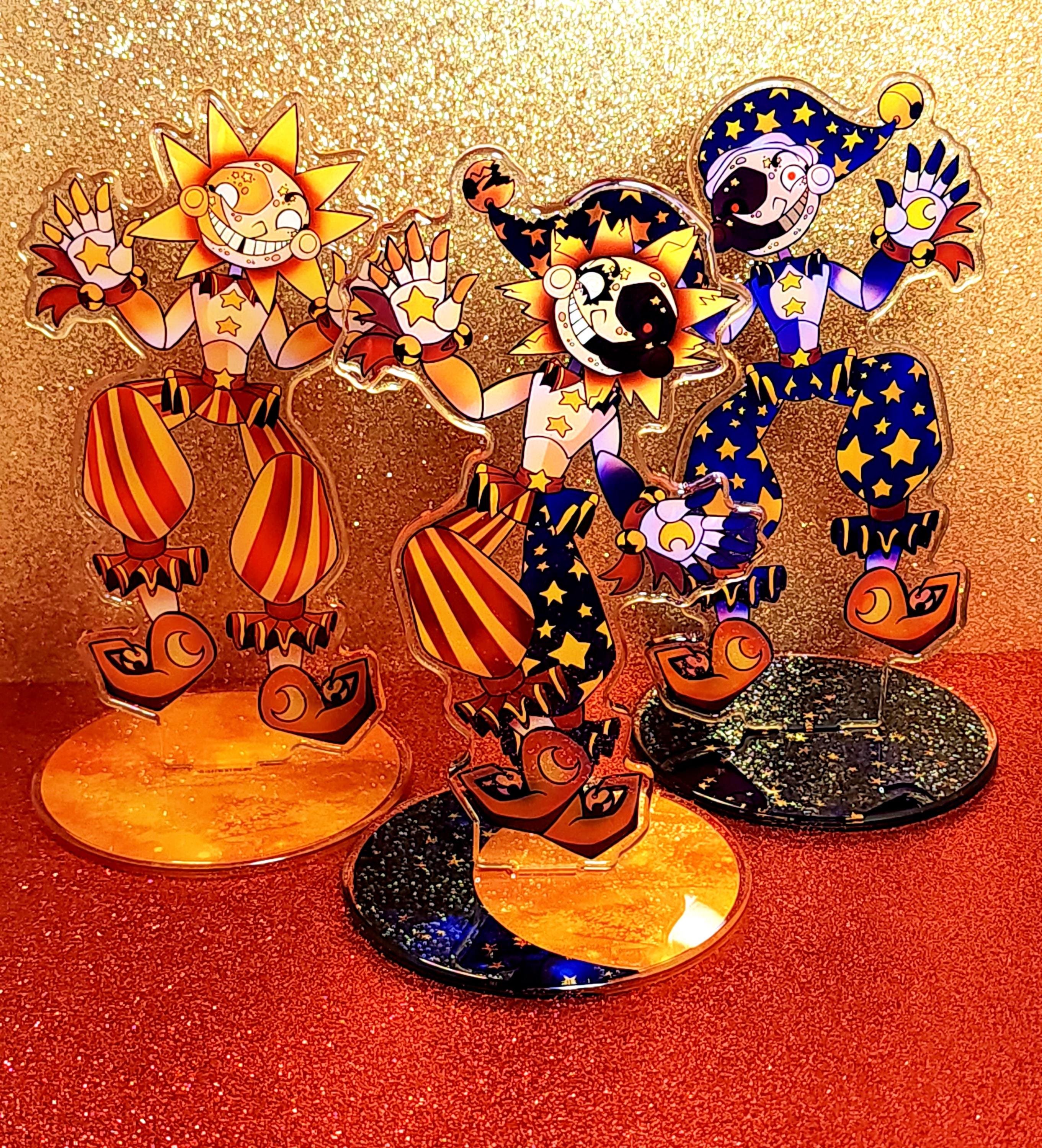 Melodic Artification Eclipse おまけ付き FNAF | Sun Moon Eclipse | 6in Acrylic Standees - Etsy