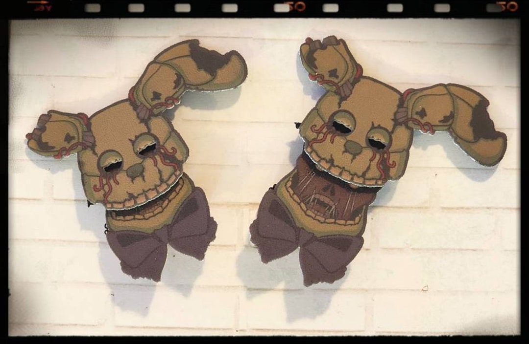 meus desenhos/videos(paint e papel) - Cabeça do nightmare fredbear