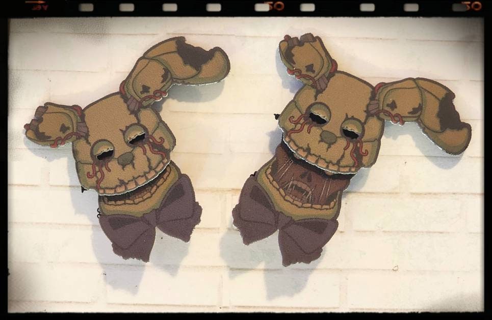 FNAF RUIN Eclipse Wooden Multilayer Pin, 2.5 in