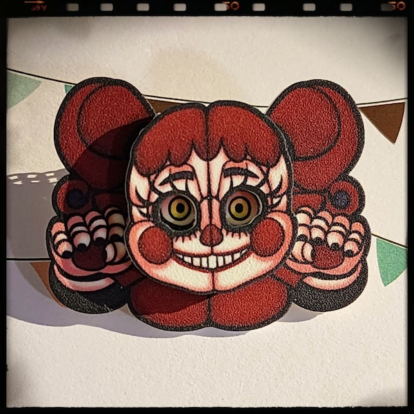 FNAF Circus Baby Pins | Magnetic Glow in the Dark