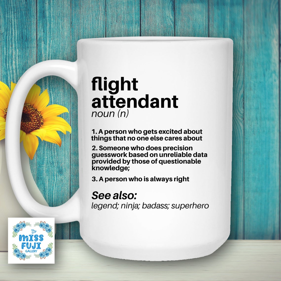 Flight Attendant Definition Mug Flight Attendant Cup Etsy