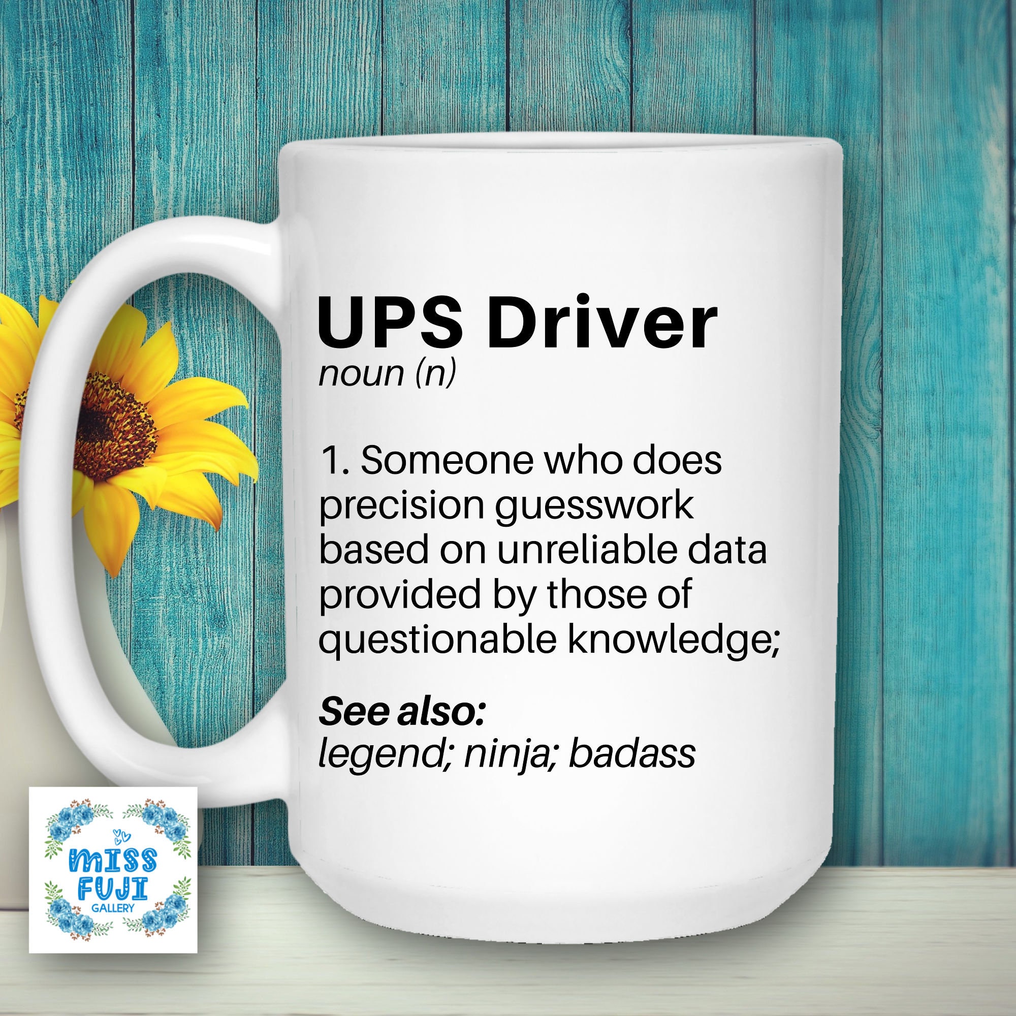 UPS Driver Definition Mug Gift for Ups Driver Ups Delivery Etsy