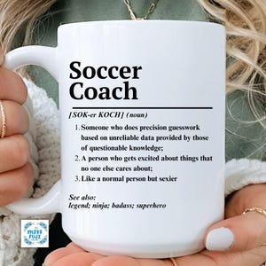 Soccer Coach Gift, Soccer Coach birthday gift, thank you gifts, Soccer gift idea, custom Coffee Mug, retirement gift for soccer coach