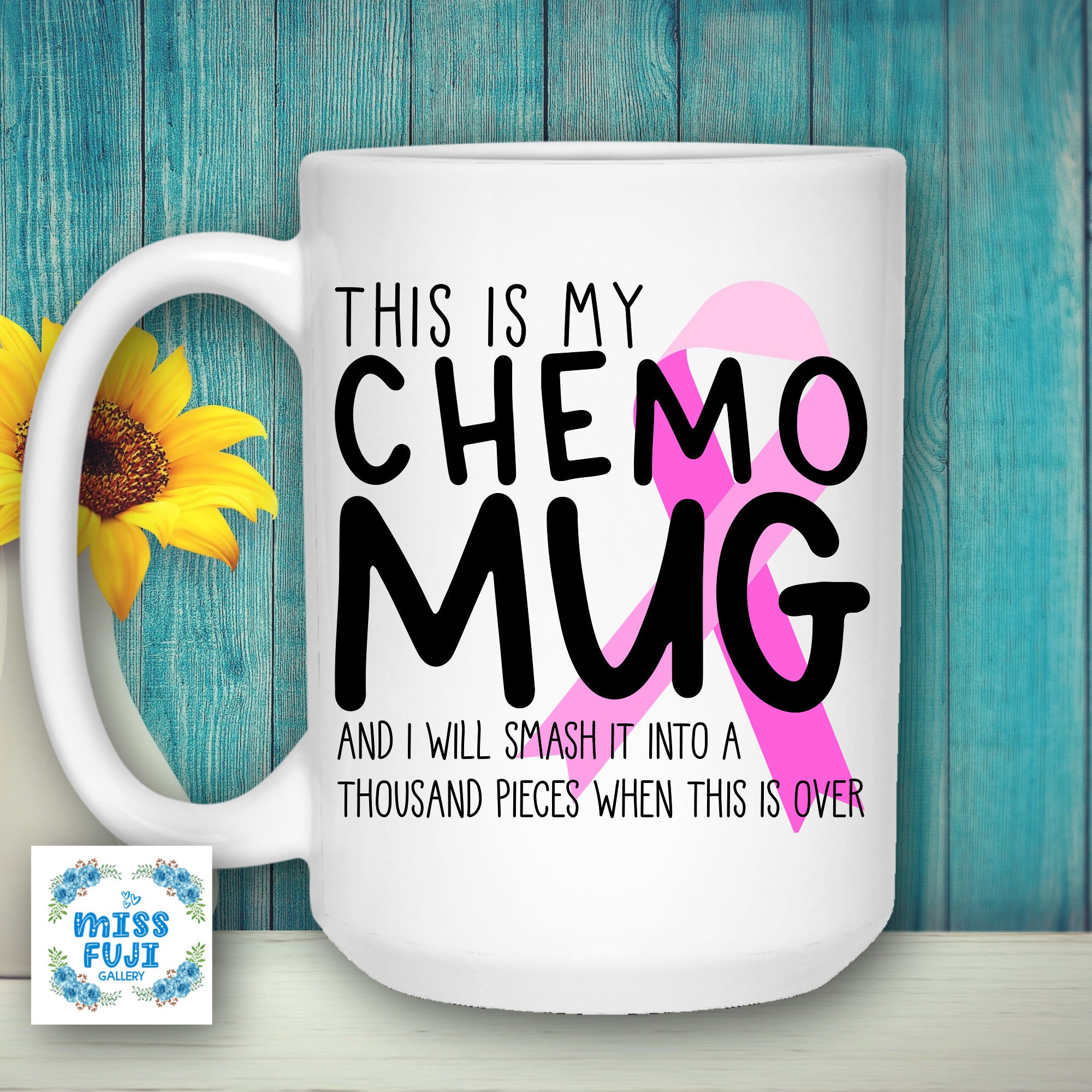 Tazza In Ceramica "This Is My Chemo" – Regalo Motivazionale Per Sopravvissuti Al Cancro, 325 Ml, Nero