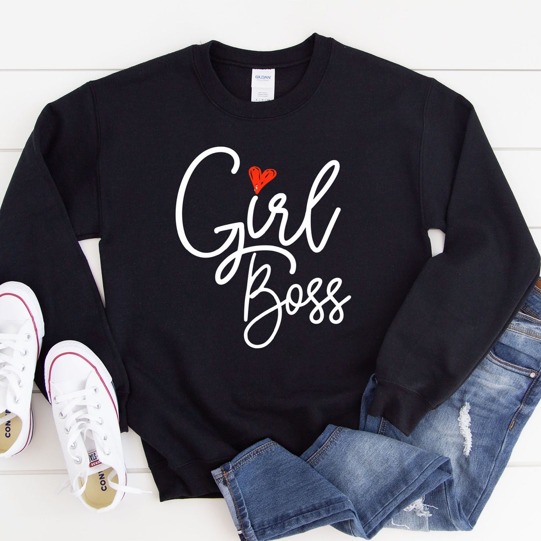 Girl Boss Sweatshirt Ondernemer Shirt Feministische Etsy Nederland