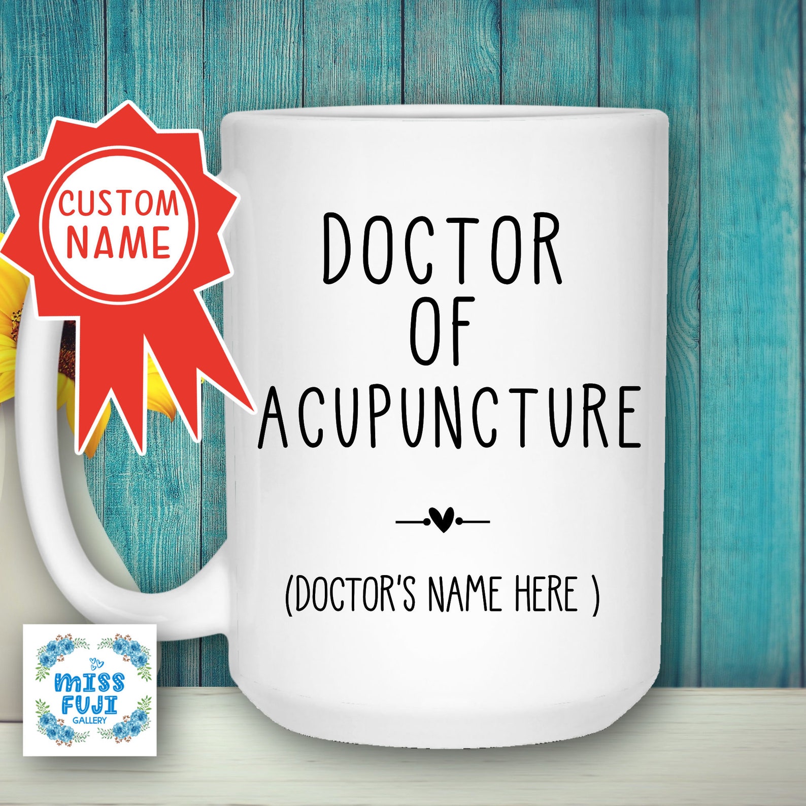Doctor of Acupuncture Mug Custom Name Gift Acupuncturist Etsy