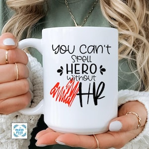 You can&#39;t spell hero without Hr , HR Hero, Funny Human Resources , HR Manager gift , HR Office decor , Hr mug , Hr gifts , best hr manager