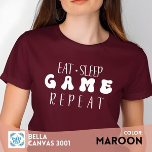Gift for gamer, Eat Sleep Game Repeat Shirt, gamer shirts, Gamer Birthday Gift, gaming shirts, son birthday gift, boyfriend husband birthday