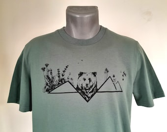 Bio-Baumwoll-T-Shirt, Siebdruck mit Illustrationen des französischen Künstlers P.pite