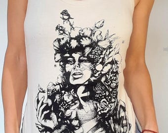 Tanktop aus Bio-Baumwolle mit Siebdruck