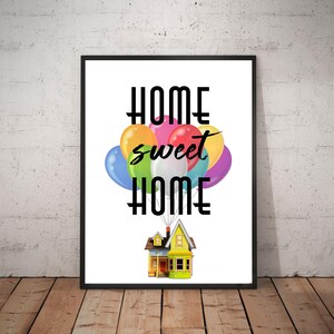 Home Sweet Home Poster, Digital Wall Art, Digital Download, Home Decor, Digital Print