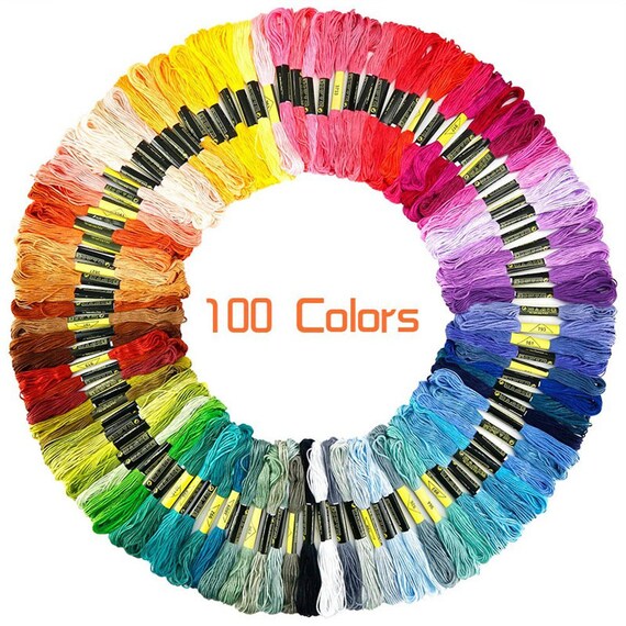 482 Colours Available Embroidery Floss Set, Individual Cross Stitch Embroidery  Thread, Matches DMC Floss, 8 Meters Each 1 Skein 