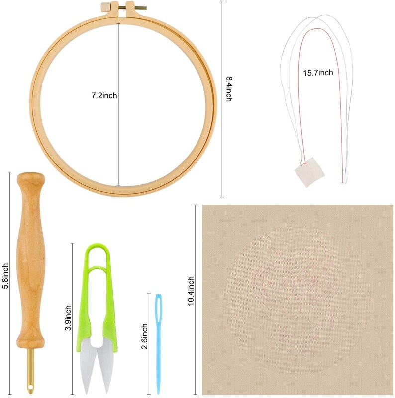 Punch Needle Starter Kit Embroidery Beginner Kit for Kids Etsy